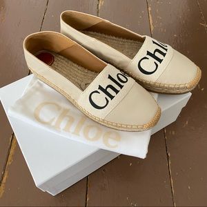 Chloe Woody Flat Espadrille